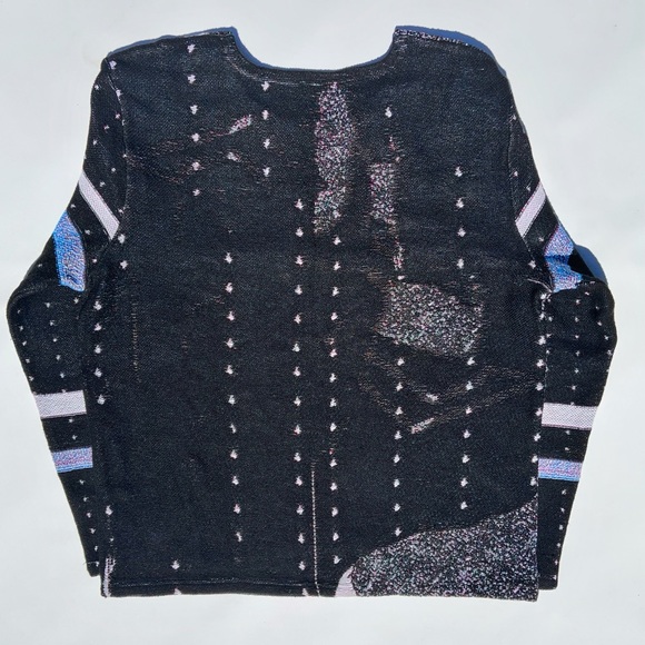 VolCouer Tapestry Blanket Sweater Sz XL - Picture 6 of 6